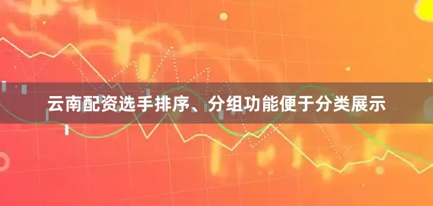 云南配资选手排序、分组功能便于分类展示